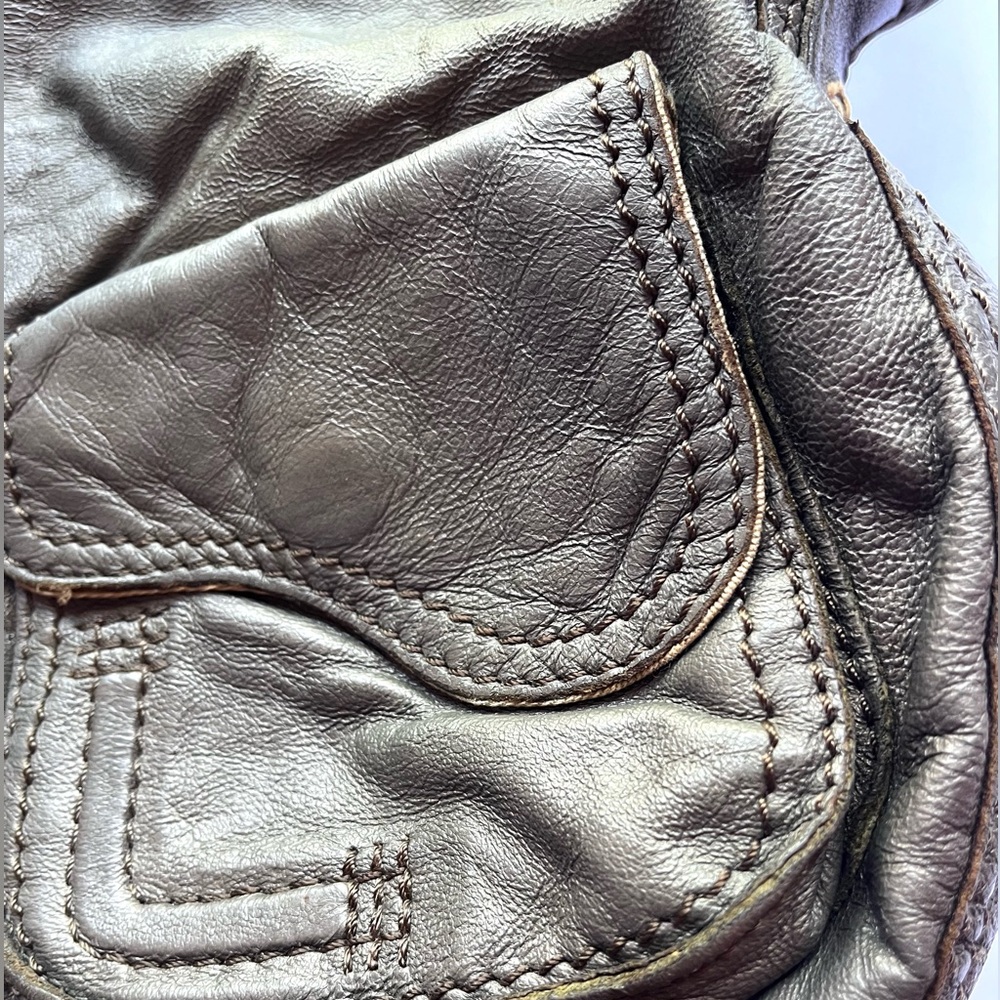 Lucky Brand  Stash Metallic Leather Shoulder Bag - Picture 6 of 13